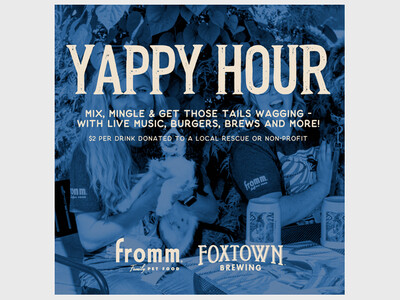 Foxtown Brewing Yappy Hour Benefitting Wisconsin Humane Society